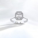 0,18 Karat Baget Pırlanta Yüzük